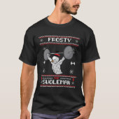 Frosty The Swoleman Ugly KerstSweater Funny S T-shirt (Voorkant)
