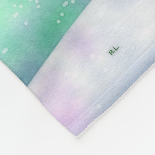 Frosty Town Christmas DECOR GOOI Fleece Deken (Hoek)