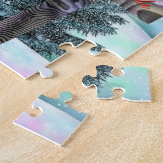 Frosty Town Christmas JIGSAW GIFT Legpuzzel (Zijkant)