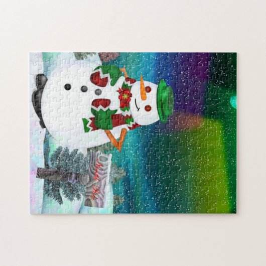 Frosty Town Christmas JIGSAW GIFT Legpuzzel (Horizontaal)