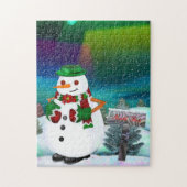 Frosty Town Christmas JIGSAW GIFT Legpuzzel (Verticaal)