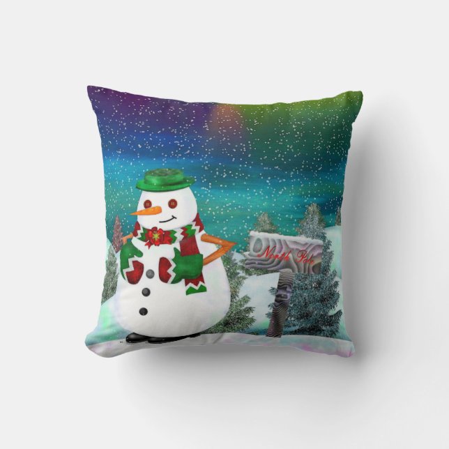 Frosty Town Christmas LIVING DECOR Kussen (Voorkant)