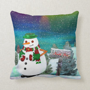 Frosty Town Christmas LIVING DECOR Kussen