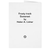Frosty track landscape-kaart (Achterkant)