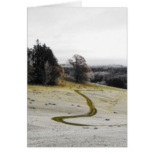 Frosty track landscape-kaart