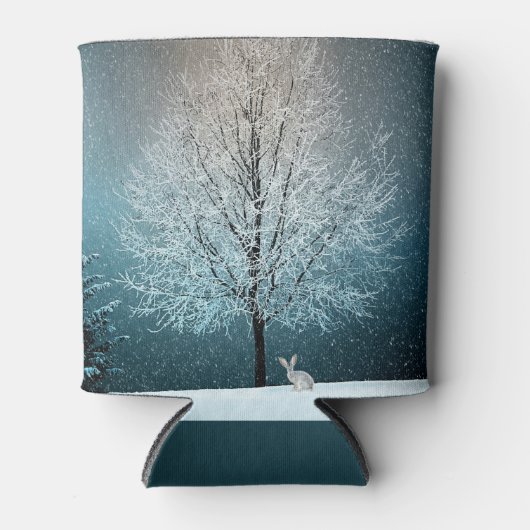 Frosty tree in de avond blikjeskoeler (Voorkant)