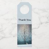 Frosty tree in de avond flessenhanger (Voorkant)