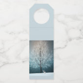 Frosty tree in de avond flessenhanger (Achterkant)