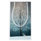 Frosty tree in de avond klein cadeauzakje (Voorkant)