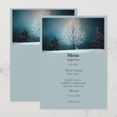 Frosty tree in de avond menu (Voorkant / Achterkant)