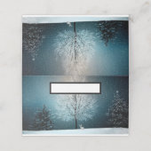 Frosty tree in de avond plaatskaartje (Buitenkant ongevouwen)