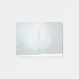 Frosty tree in de avond post-it® notes