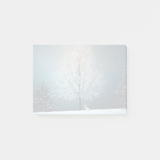 Frosty tree in de avond post-it® notes (Voorkant)