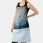 Frosty tree in de avond schort (Insitu)