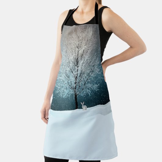 Frosty tree in de avond schort (Insitu)