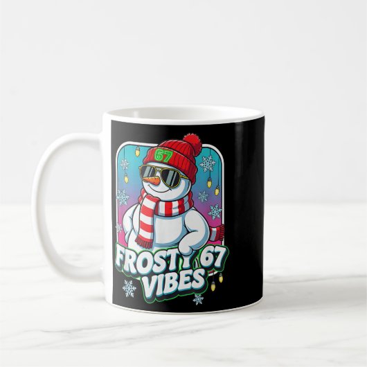 Frosty Vibes 67 Snowman Christmas Koffiemok (Links)