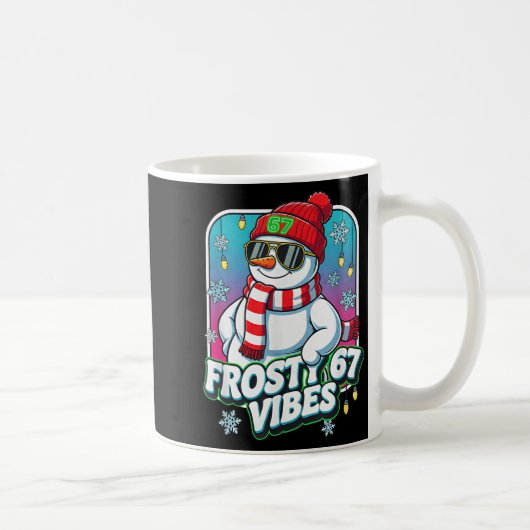 Frosty Vibes 67 Snowman Christmas  Koffiemok (Rechts)