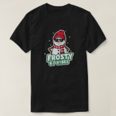 Frosty Vibes 67 Snowman Christmas – Retro Winter  T-shirt (Design voorkant)