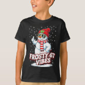 Frosty Vibes 67 Snowman For Winter - Six Seven Mem T-shirt (Voorkant)