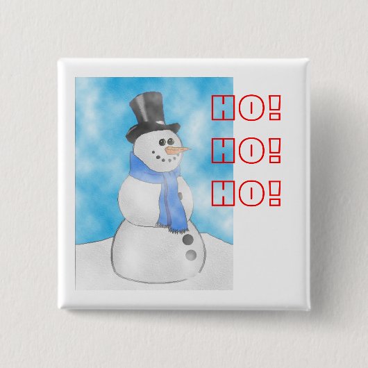Frosty Vierkante Button 5,1 Cm (Voorkant)