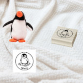 Frosty Waddle – Custom Penguin Name Stamp Rubberstempel