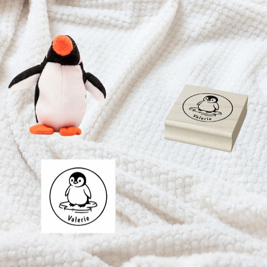 Frosty Waddle – Custom Penguin Name Stamp Rubberstempel