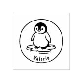 Frosty Waddle – Custom Penguin Name Stamp Rubberstempel (Afrduk)