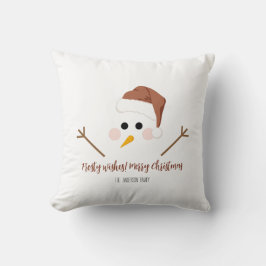 Frosty wensen! Vrolijk Kerst Sierkussen