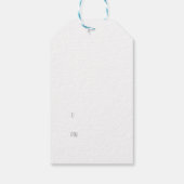 Frosty wensen! vrolijk kerstfeest cadeaulabel (Achterkant)