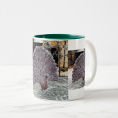 Frosty wickerwork pauock tweekleurige koffiemok (Voorkant rechts)