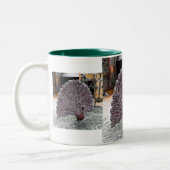 Frosty wickerwork pauock tweekleurige koffiemok (Links)