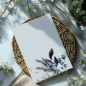 Frosty Winter Bloemenboog Bruiloft uitnodiging