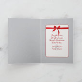 Frosty Winter Bomen en Road Feestdagen Kaart (Binnen)