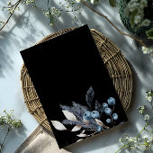 Frosty Winter Floral bruiloft uitnodiging