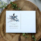 Frosty Winter Floral Save The Date Briefkaart