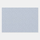 Frosty Winter Foliage Botanische Vakantie Dusty Bl Inpakpapier Vel (Voorkant)