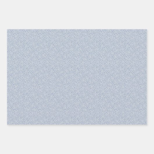 Frosty Winter Foliage Botanische Vakantie Dusty Bl Inpakpapier Vel (Voorkant)