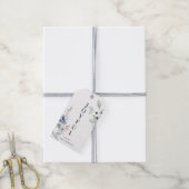 Frosty Winter Foliage Vrolijke Kerstvakantie Cadeaulabel (Met Touw)