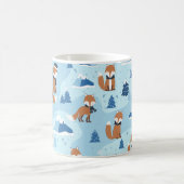Frosty Winter Foxes Koffiemok (Center)
