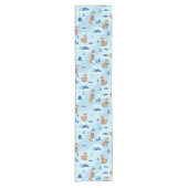 Frosty Winter Foxes Korte Tafelloper (Voorkant)