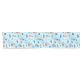 Frosty Winter Foxes Korte Tafelloper (Horizontaal)