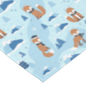 Frosty Winter Foxes Tafelkleed (Gekanteld)