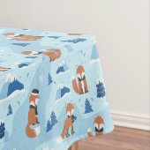 Frosty Winter Foxes Tafelkleed (Voorbeeld)