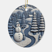 Frosty Winter Snowman Ornament (Links)