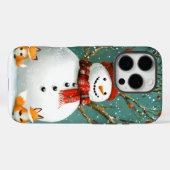Frosty Winter Whimsical Snowman Fox Wonderland Case-Mate iPhone Case (Achterkant (horizontaal))