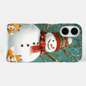 Frosty Winter Whimsical Snowman Fox Wonderland Case-Mate iPhone Case (Achterkant (horizontaal))