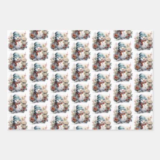 Frosty Wonderland Inpakpapier Vel (Voorkant 3)