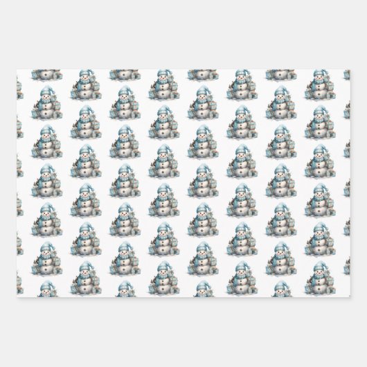 Frosty Wonderland Inpakpapier Vel (Voorkant)