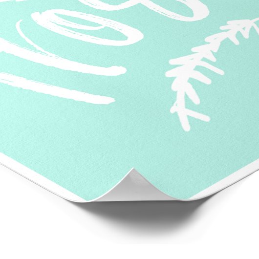 Frosty Wordart Typography Hand Lettering Winter Poster (Hoek)