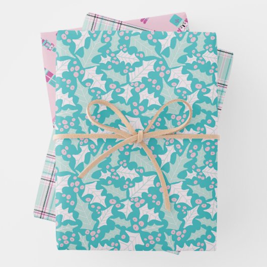 Frosty Wrapping Paper Set van 3 vellen (In situ)